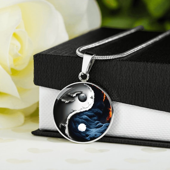 light dark necklace